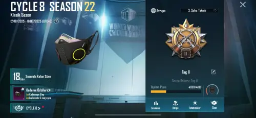 Pubg 47 Lvl Hesap - Nadir Honor serisi Ölüm meleği seti - TAÇ 2 - E-mail
