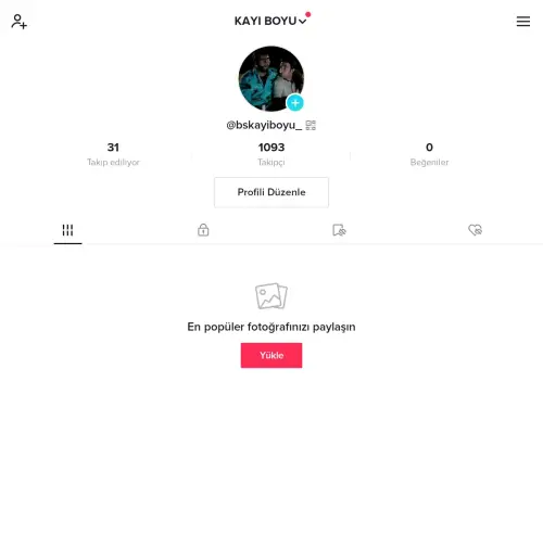 1K CANLI YAYIN AKTİF TİKTOK HESABI