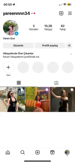 10k fake kız hesabı