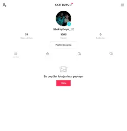 1K CANLI YAYIN AKTİF TİKTOK HESABI