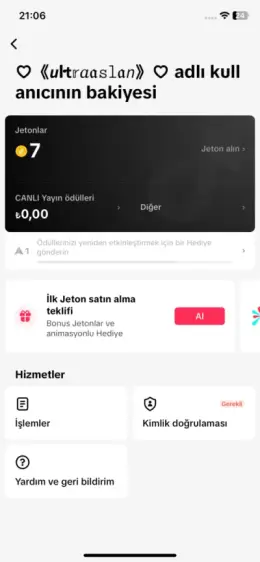 Tiktok 4545 takipçili live studo açık hesap