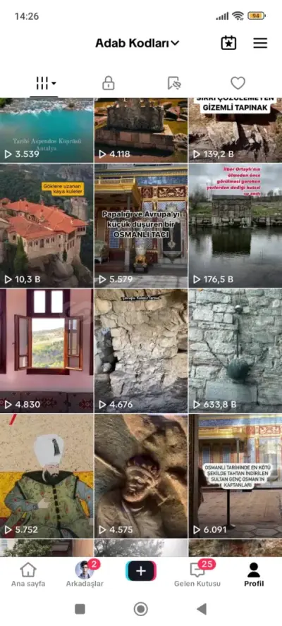 14k Tarih Temalı Tiktok Sayfam Satılıktır!!!