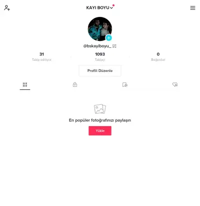 1K CANLI YAYIN AKTİF TİKTOK HESABI