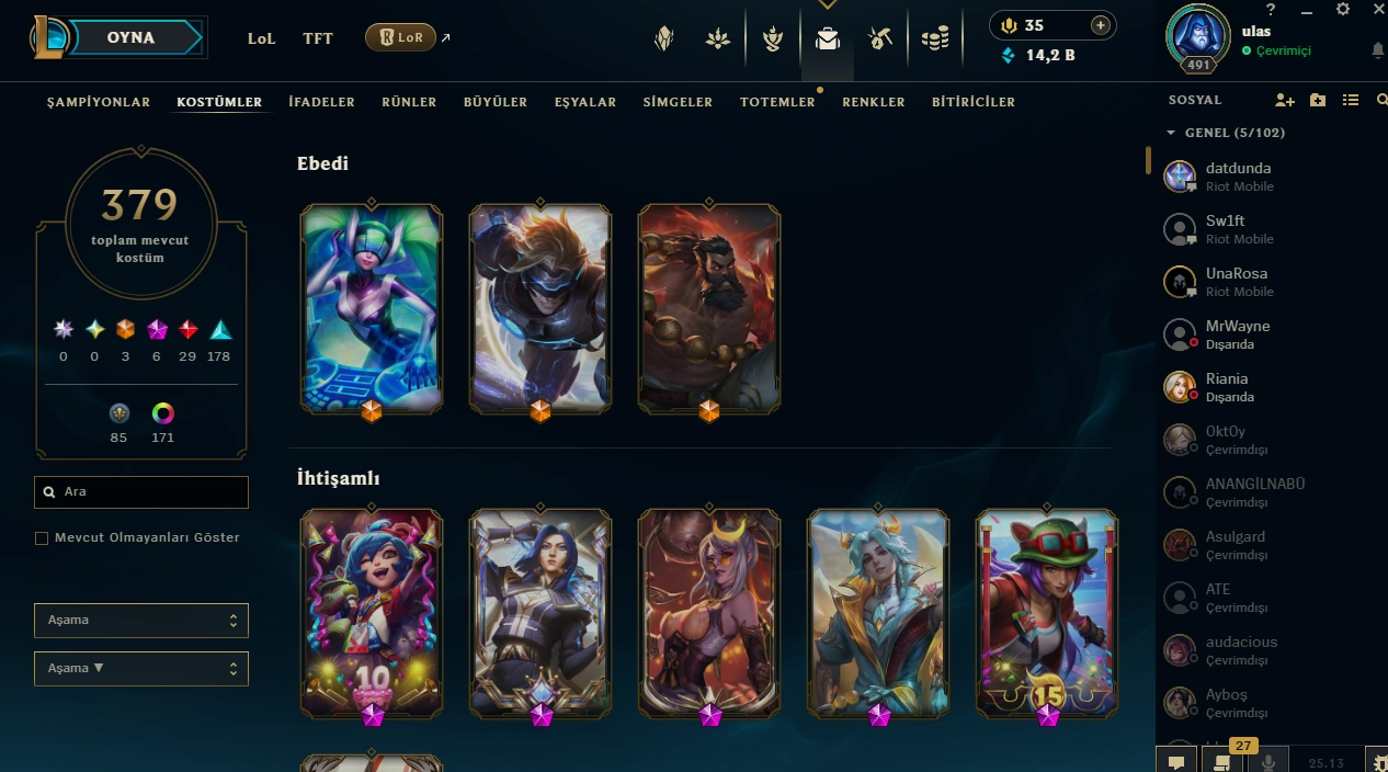 Valorant ve Lol Hesabı Ucuz Dolu