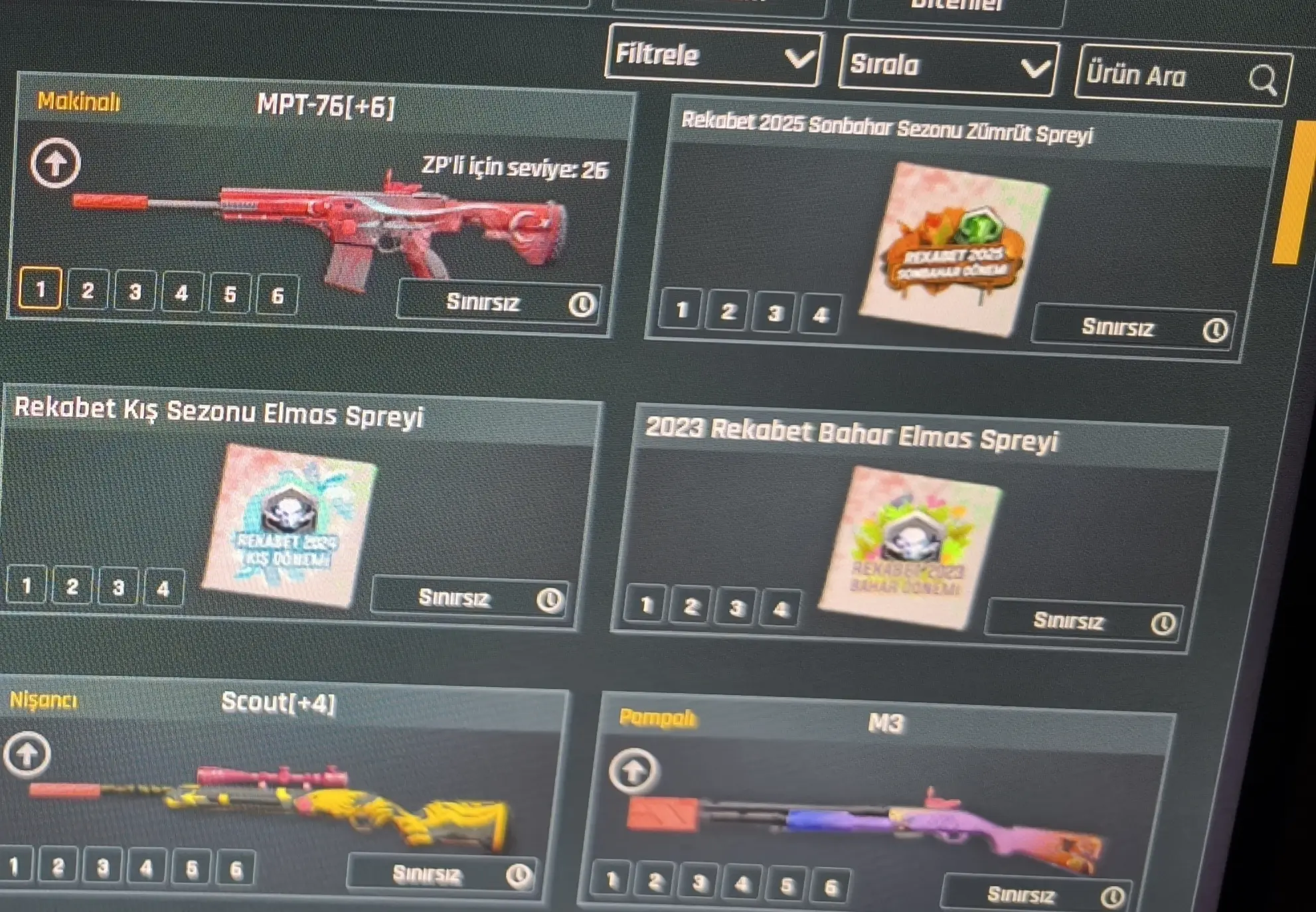 Zula hesap mpt76,deagle,kelebek,ikili bomba sınırsızlı 34 lvl dolu dolu hesap alana şimdiden hayırlı olsun ucuza bırakıyorum pazarlık olur